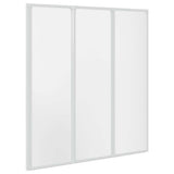 Vidaxl Bath Screen 3 Panels foldbar 141 x 132 cm