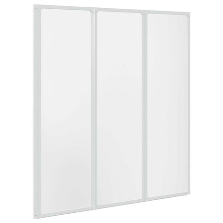 Vidaxl Bath Screen 3 Panels foldbar 141 x 132 cm