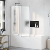 Vidaxl Bath Screen 3 Panels foldbar 141 x 132 cm