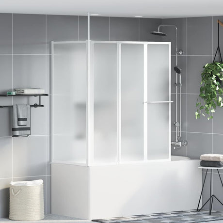 Vidaxl Bath Wall L-formede 4 paneler sammenfaldende 70x120x137 cm