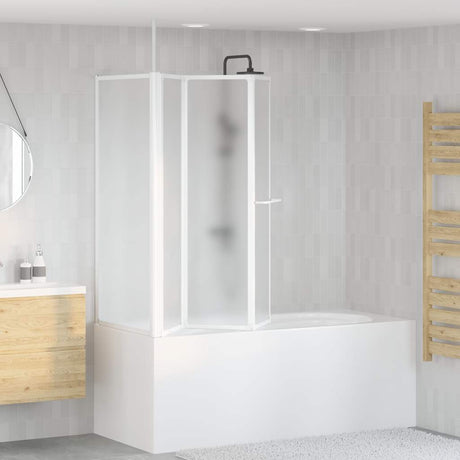 Vidaxl Bath Wall L-formede 4 paneler sammenfaldende 70x120x137 cm