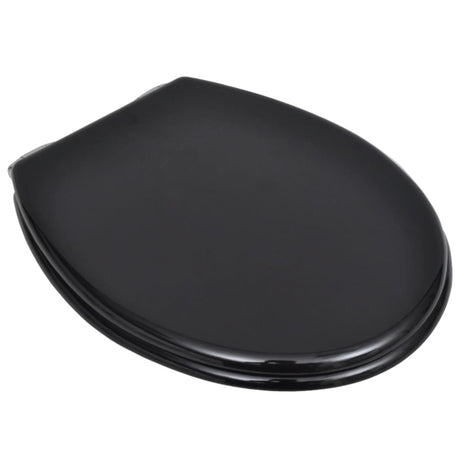 Vidaxl toilet sæde blød tæt design mdf sort sort