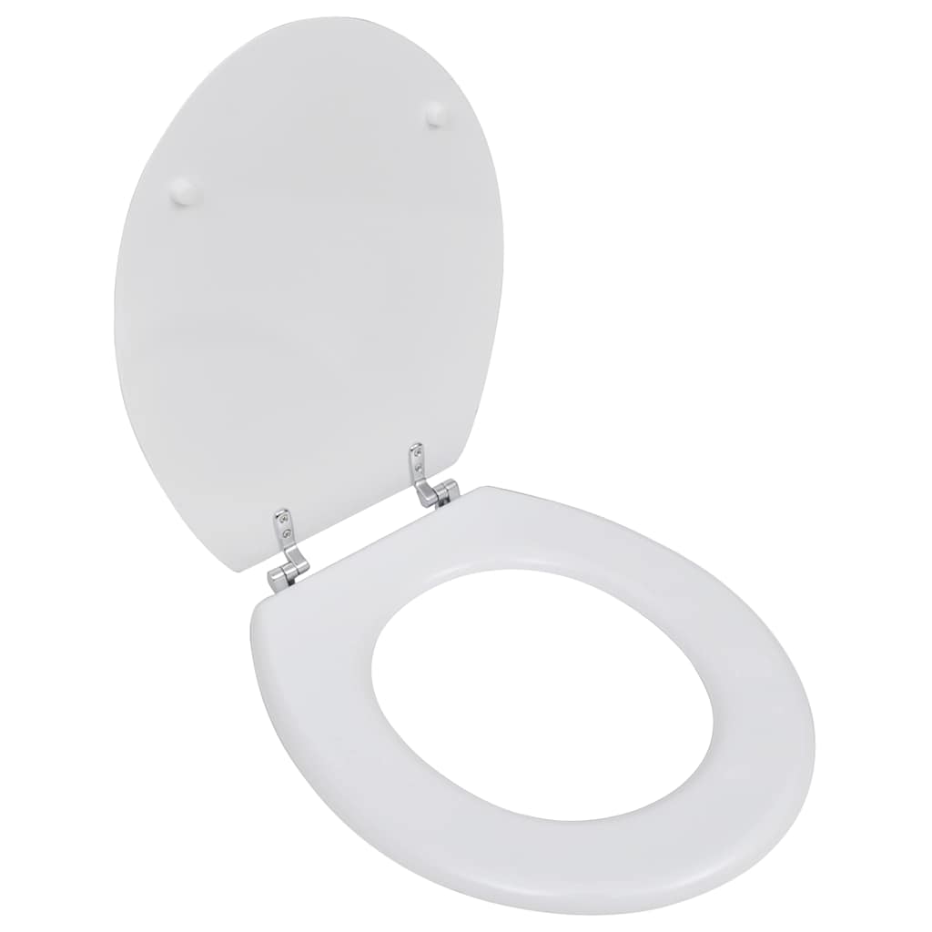 VidaXL toiletsæde enkelt design MDF hvid