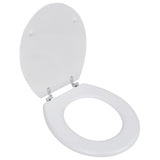 VidaXL toiletsæde enkelt design MDF hvid