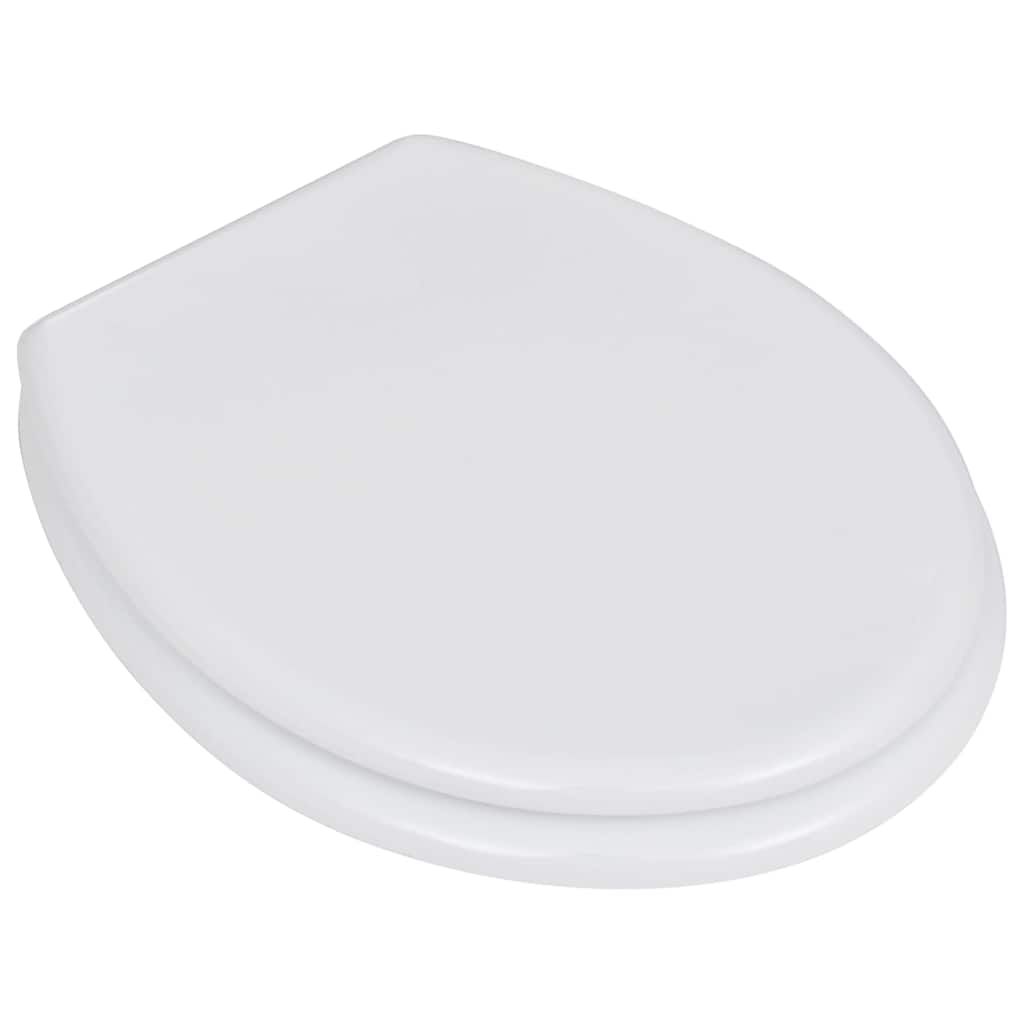 VidaXL toiletsæde enkelt design MDF hvid