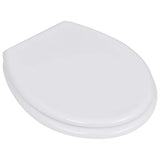 VidaXL toiletsæde enkelt design MDF hvid