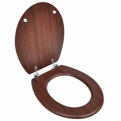 Vidaxl toiletstol Simpel design MDF Brown