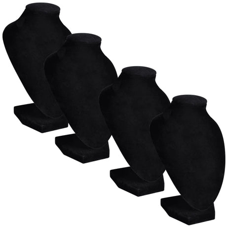 Vidaxl smykkerholder til kæde 9x8,5x15 cm sort 4 stk