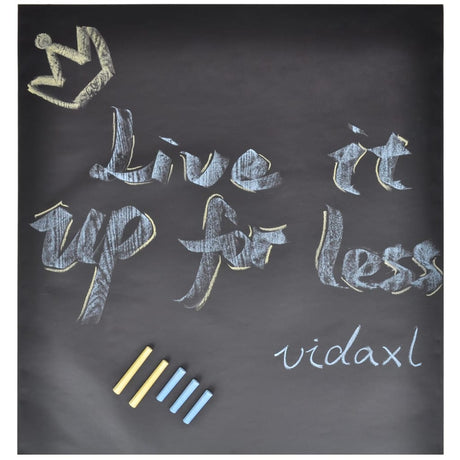 Vidaxl Wall Sticker Chalkboard 2 ruller med kridt 0,6x3 m