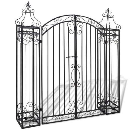 Vidaxl Port dekorativ 112x20,5x134 cm smedejern