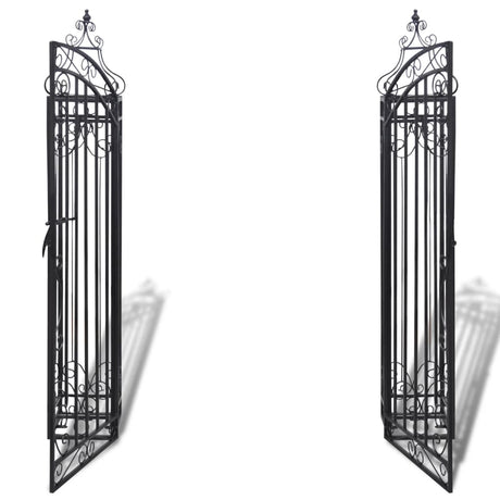 Vidaxl Port dekorativ 112x20,5x134 cm smedejern