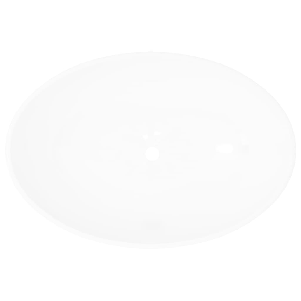 Vidaxl Washbasin Oval 40x33 cm keramisk hvid