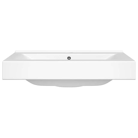 Vidaxl Washbasin med kranhul rektangulær 60x46 cm keramisk hvid