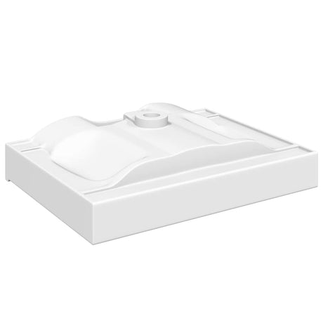 Vidaxl Washbasin med kranhul rektangulær 60x46 cm keramisk hvid