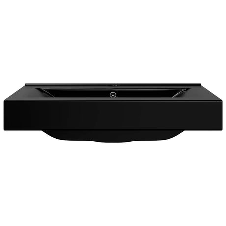 Vidaxl Washbasin med taphul rektangulær 60x46 cm keramisk sort