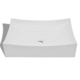 Vidaxl Ceramic Washbasin skala -formet højglans (hvid)