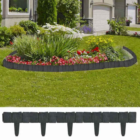 Vidaxl Gazon Edges 41 St Stone-Look 10 M Plastic