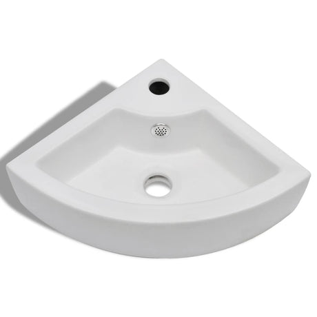 Vidaxl Washbasin med landing 45x32x12,5 cm hvid