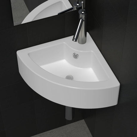 Vidaxl Washbasin med landing 45x32x12,5 cm hvid