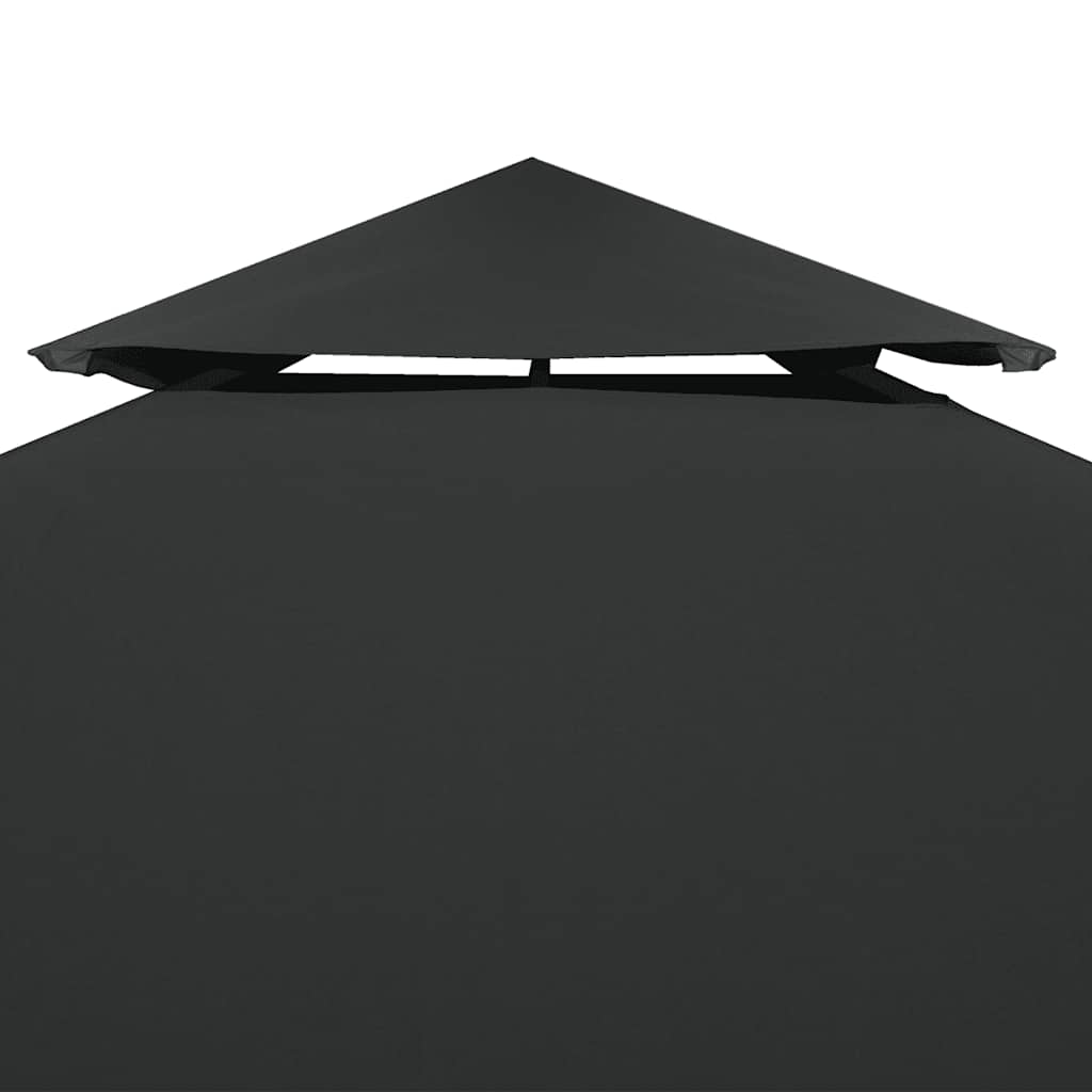 Vidaxl Udskiftningstelt klud Arbor 310 g m² 3x3 m mørkegrå