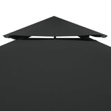 Vidaxl Udskiftningstelt klud Arbor 310 g m² 3x3 m mørkegrå