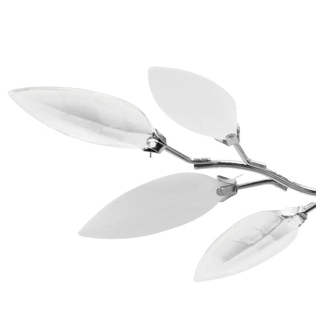 Vidaxl loftslampe med krystalblade 3xe14 akrylhvide og gennemsigtig