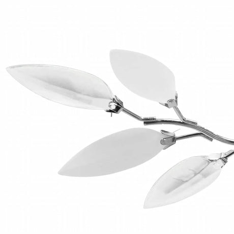 Vidaxl loftslampe med krystalblade 3xe14 akrylhvide og gennemsigtig