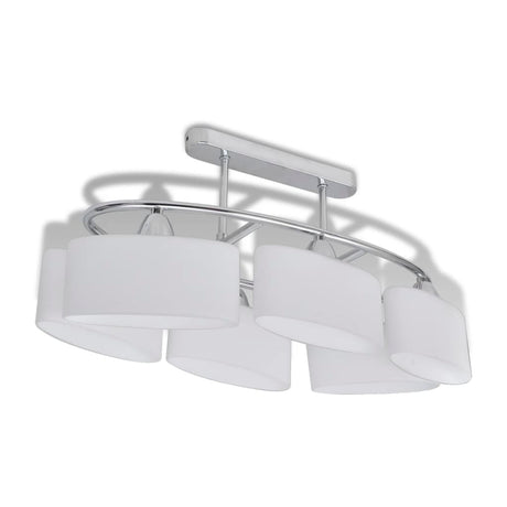 Vidaxl loftlampe med ellipse glashætter 6xe14