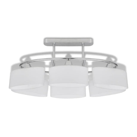 Vidaxl loftlampe med ellipse glashætter 6xe14