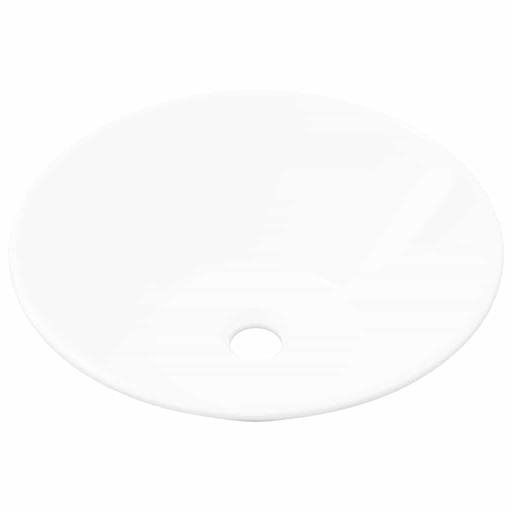 Vidaxl Ceramic Washbasin Taps (White)