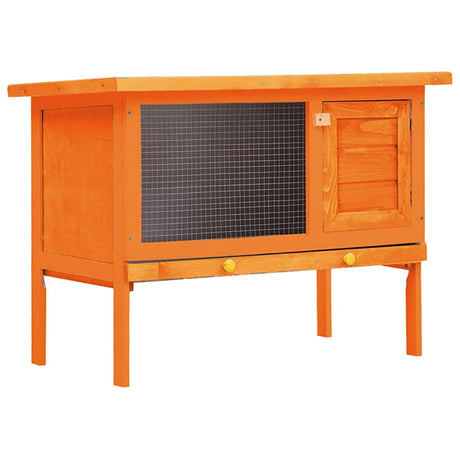 Vidaxl Rabbit Hutch til udvendig med 1 etage træ