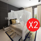 Vidaxl Mosquito Net Square med 3 åbninger 2 stk
