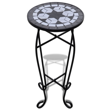 VidaXL sidebord mosaik sort og hvid