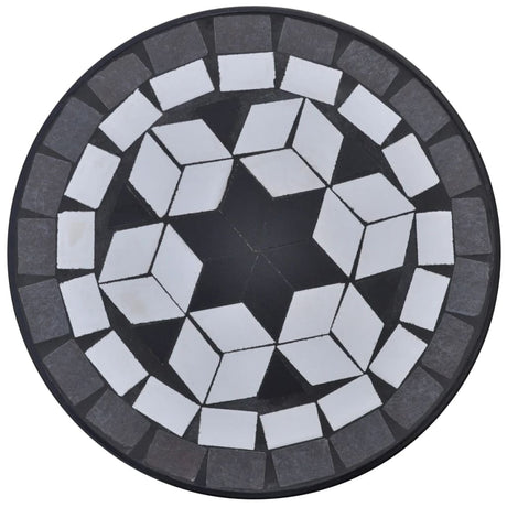 VidaXL sidebord mosaik sort og hvid