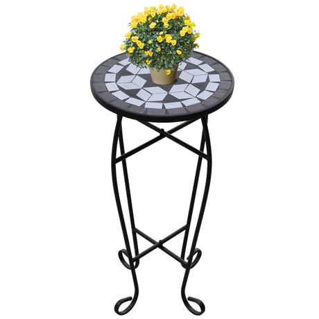 VidaXL sidebord mosaik sort og hvid