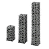 Vidaxl 3-Part Schanskorfset Galvanized Wire