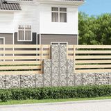 Vidaxl 6-delt gabion sæt galvaniseret wire