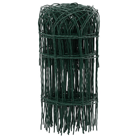 Vidaxl grænseparation 10x0,4 m pulver -belagt jern
