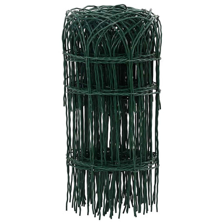 Vidaxl grænseparation 10x0,4 m pulver -belagt jern