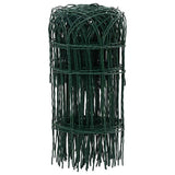 Vidaxl grænseparation 25x0,4 m pulver -belagt jern
