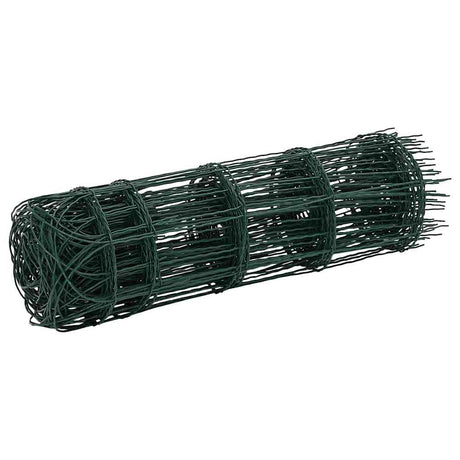 Vidaxl grænseparation 25x0,65 m pulver -belagt jern