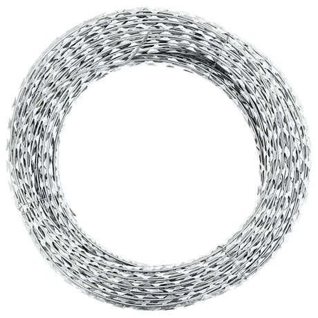 Vidaxl barbermaskine pigtrådskoncertina 100 m galvaniseret stål