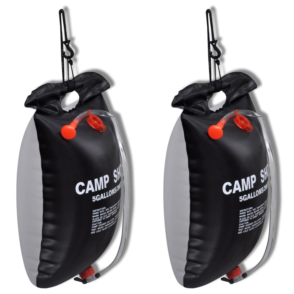 Vidaxl Camping Brusere 2 st Solar 20 L