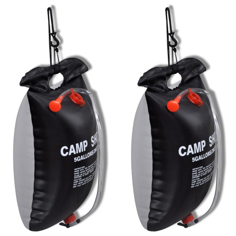 Vidaxl Camping Brusere 2 st Solar 20 L