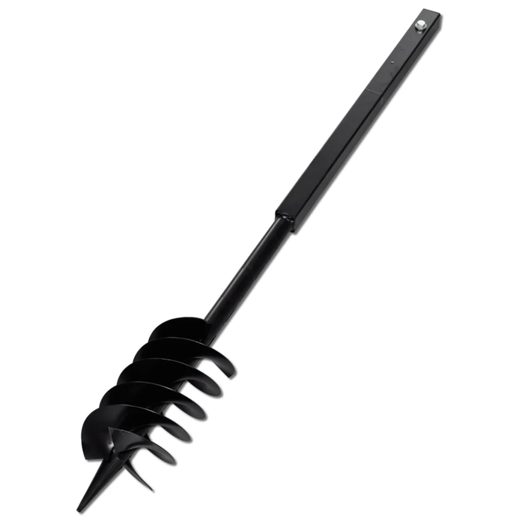 Vidaxl jordbor med håndtag og skruehoved 150 mm (sort)