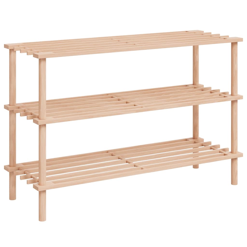 Vidaxl Shoe -stativer med 3 hylder 2 pcs Solid Pinewood