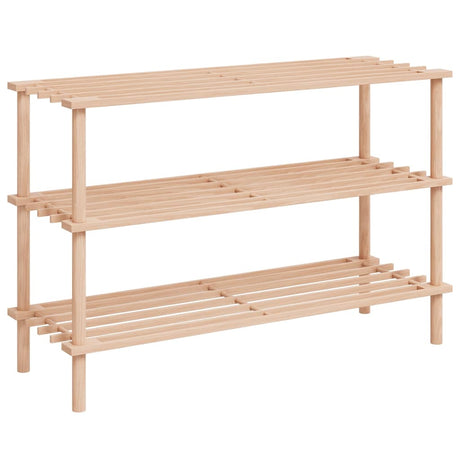 Vidaxl Shoe -stativer med 3 hylder 2 pcs Solid Pinewood