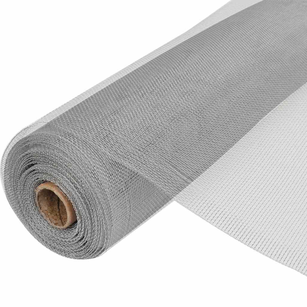 Vidaxl Mesh 100x500 cm aluminium sølvfarvet