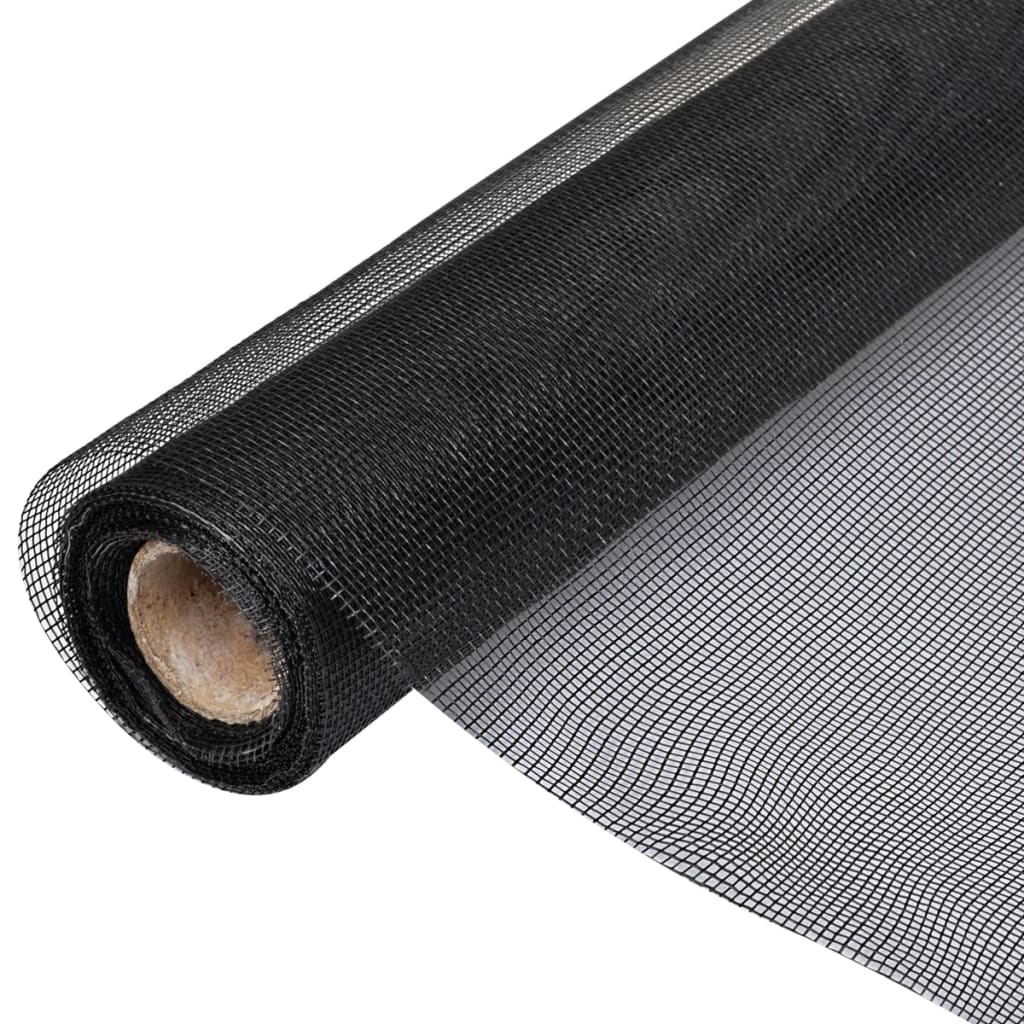 Vidaxl mesh 100x1000 cm fiberoptisk sort
