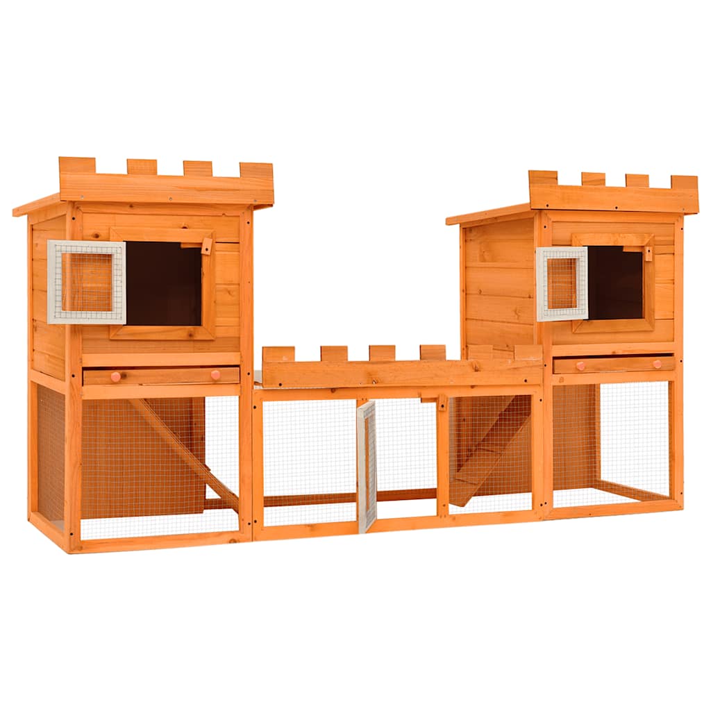 Vidaxl Rabbit Loft Double Large